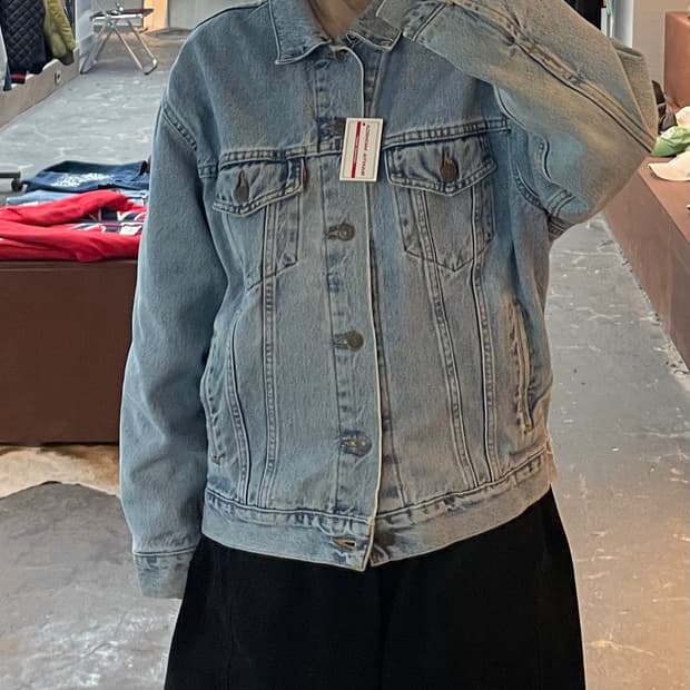 리바이스 90s 레드탭 블랭킷 데님 트러커 자켓 H2218