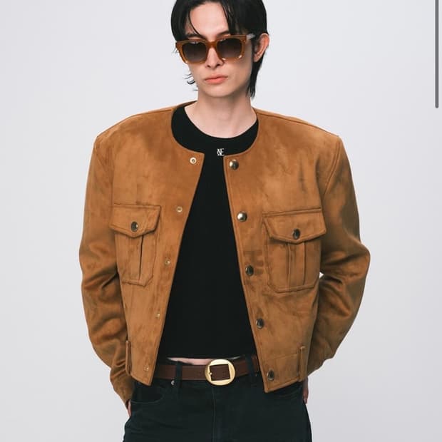 노이스 m pure collar jacket 베이지