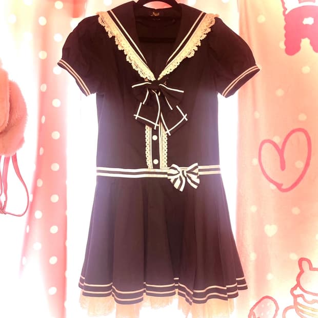 앨리스 앤 더 파일럿 고스로리 로리타 양복 원피스 드레스