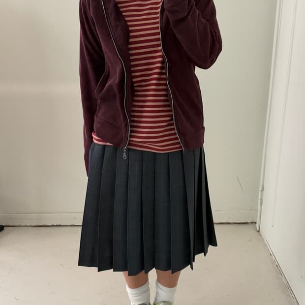 일본빈티지 Nota bene 하이넥 후드집업