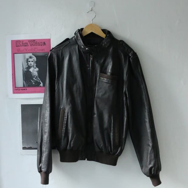 멤버스온리 레더 봄버 자켓 