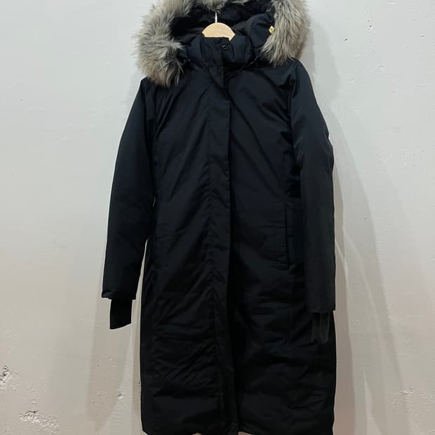 캘빈클라인 여성 덕다운 퍼 롱패딩 M