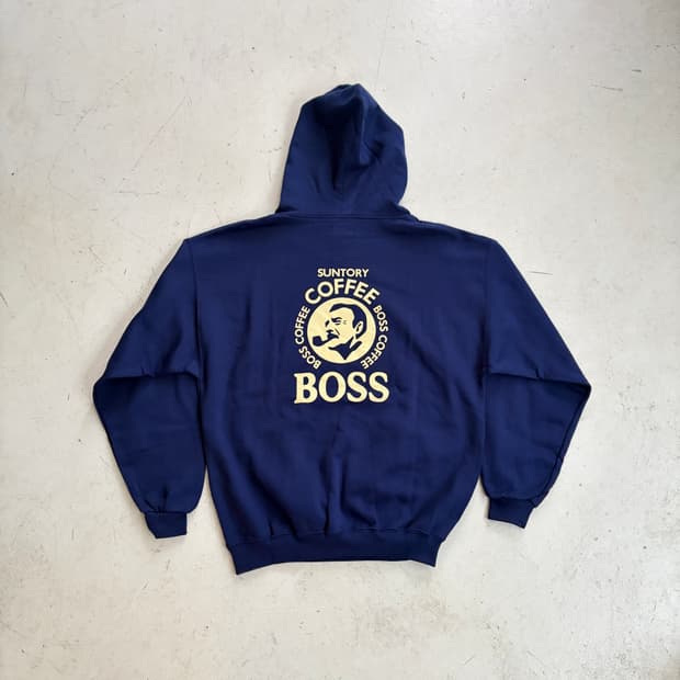 산토리 보스 커피 빈티지 후드티 M
