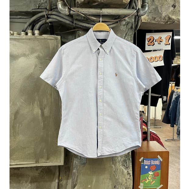 폴로 랄프로렌 반팔 셔츠 스카이블루 M #csz3850