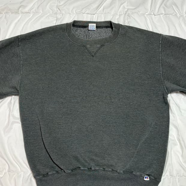 [L] USA 러셀 빈티지 스웻 맨투맨 90s 그레이