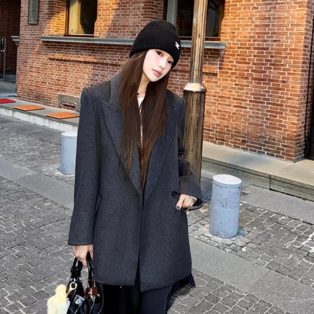 Marie 마리메이드 울 싱글 하프자켓