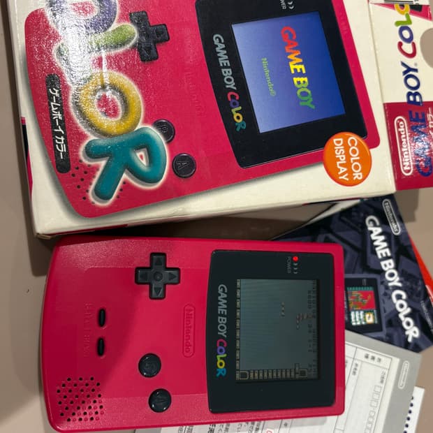 신품급) 닌텐도 게임보이 컬러 CGB(gbc) 풀박스