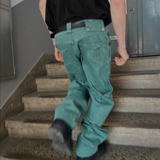 [L] 플라스틱프로덕트 카프 팬츠 에메랄드 Mpa Calf Pocket
