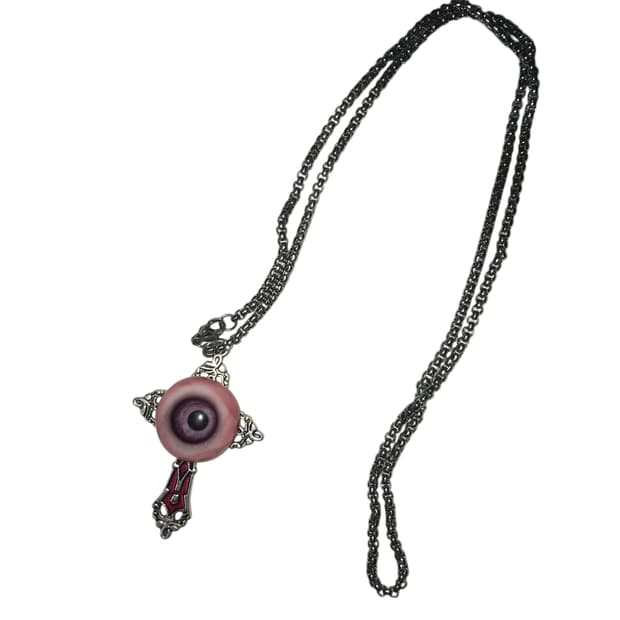 고스펑크 눈알 펜던트 목걸이 서브컬쳐 오리엔탈 빈티지