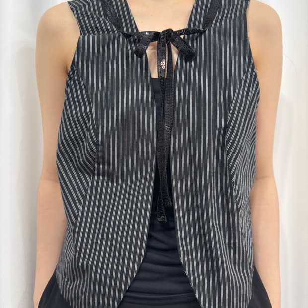 stripe design vest