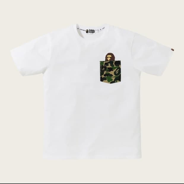 베이프 camo pocket 반팔 L 사이즈