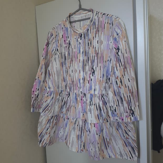 코스 면 블라우스