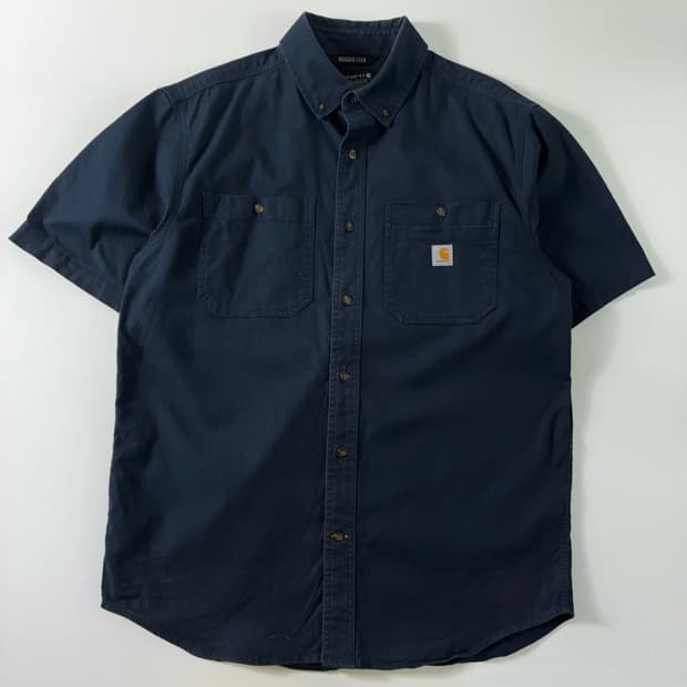Carhartt 칼하트 러기드플렉스 포켓 코튼 네이비 셔츠