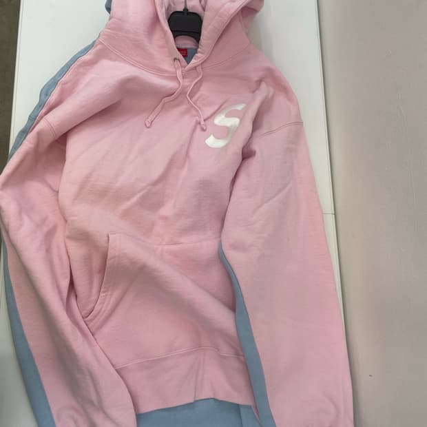 슈프림 s로고 스플릿 후드 