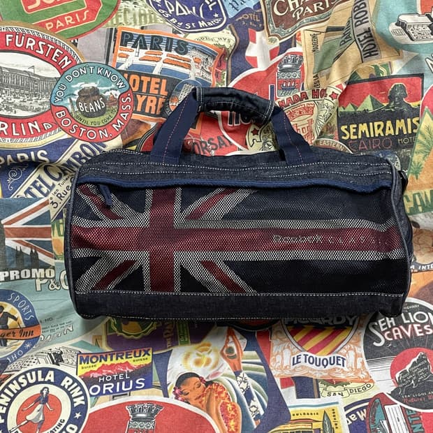 90s 리복 빅로고 데님 망치백 더플백  토트백 올드스쿨 가방