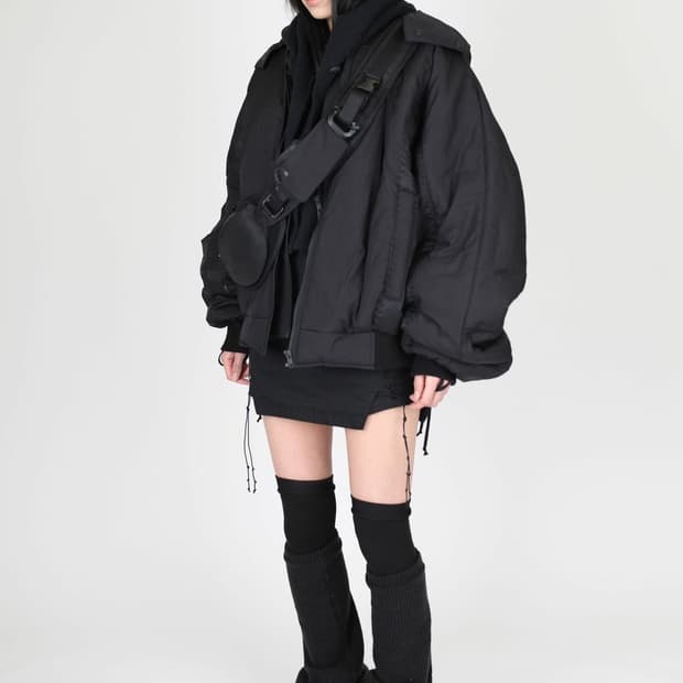 혜인서 후디드 봄버 자켓 