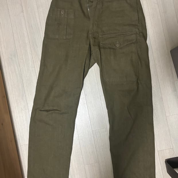 인디고필드 배틀트라우져 그린데님 1size(30)
