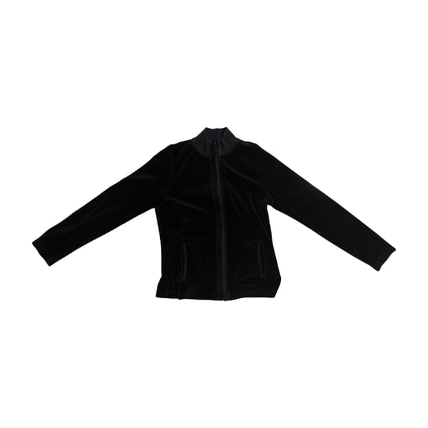 00s Liz Claiborne 벨루어 하이넥 집업