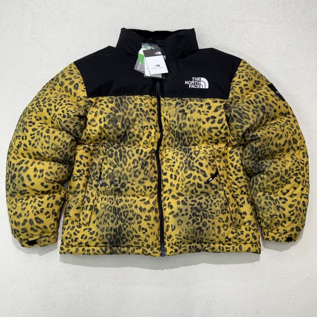 새상품 노스페이스 레오파드 눕시 패딩 XXL 2XL 110 