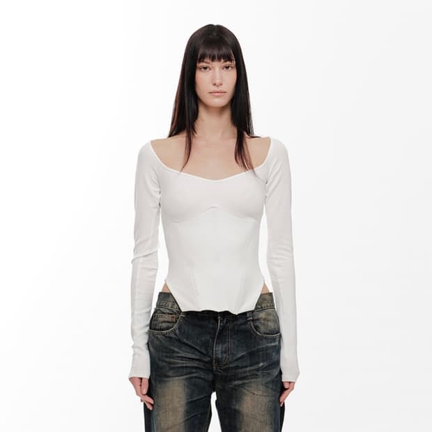 2000아카이브스 EL CORSET TOP (IVORY) 코르셋탑