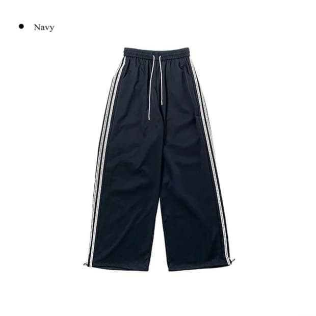 레이스 트랙 팬츠 navy