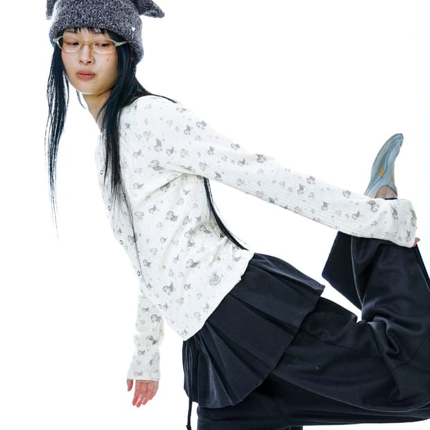 코이세이오 플리츠 오버 울 팬츠 다크 네이비 1사이즈