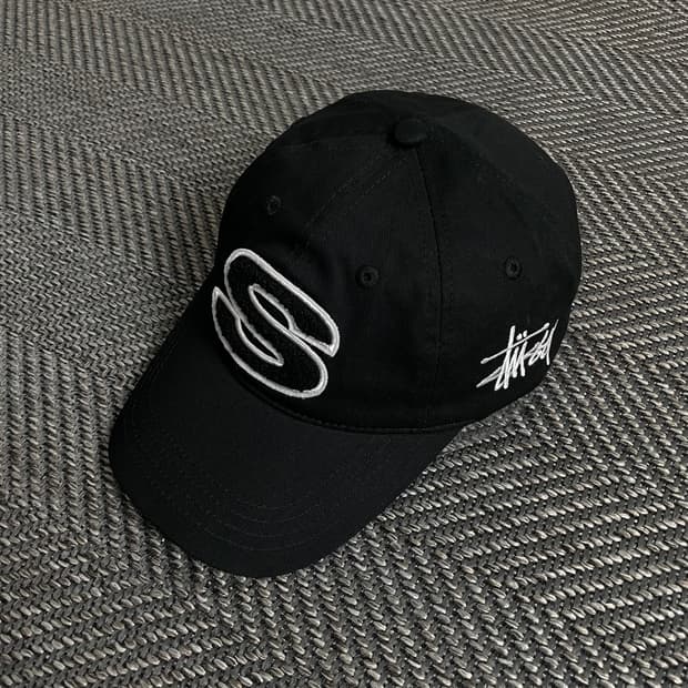 스투시 빅로고 디테일 블랙 볼캡y 3009