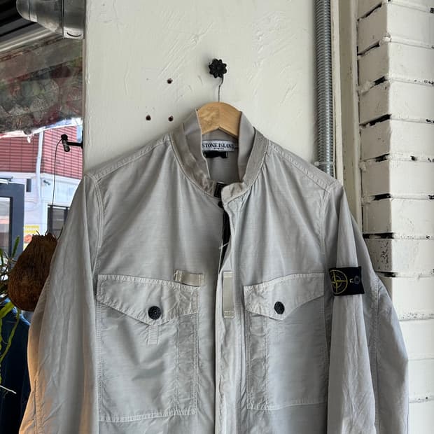 16436 - 스톤아일랜드 가먼트 다이 봄버 자켓