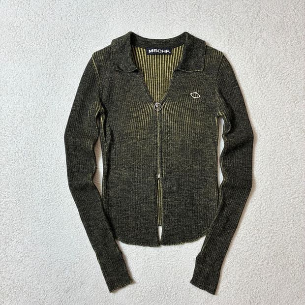 미스치프 니티드 투톤 셔츠 PN6852