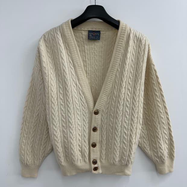 95 GECCU 90's 오스트레일리아 퓨어 울 니트 가디건