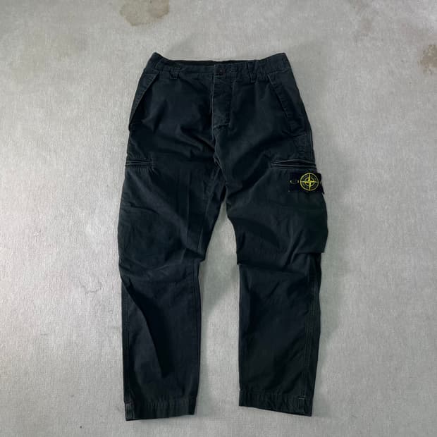 28 스톤아일랜드 워시드 와펜 카고 팬츠