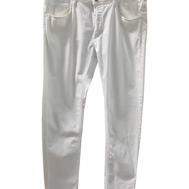 마시모두띠 남성 화이트 면바지 슬림핏 32