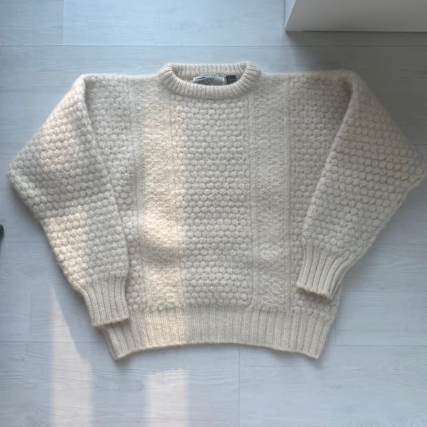 80s 빈티지 도네갈 아일랜드 피셔맨 스웨터 xl