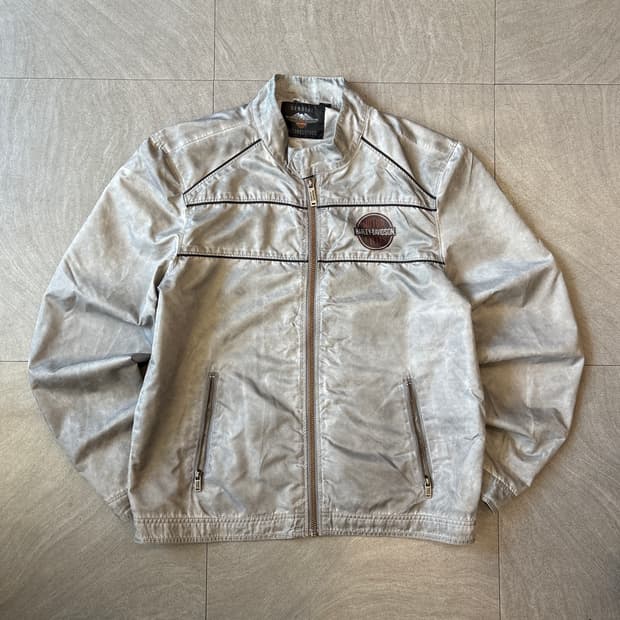 할리데이비슨 그레이 바람막이 자켓