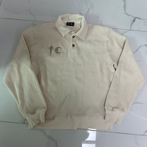 떠그클럽 TC PK 와플 긴팔 카라티 L