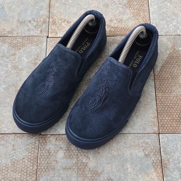 (230)폴로 카버 트윈 고어 네이비 슬립온 
