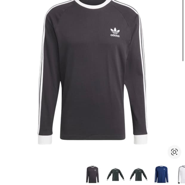 아디다스 아디컬러 클래식 삼선 롱슬리브 티셔츠 블랙