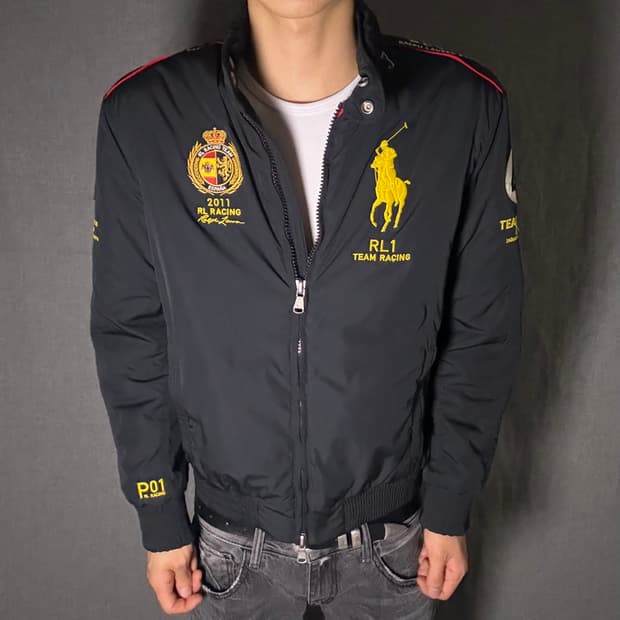 폴로 빅포니 스페인 레이싱 블랙 자켓 L