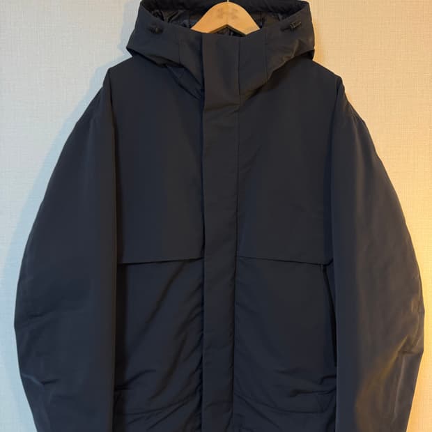 [XL]유니클로 x 질 샌더 하이브리드 다운 오버사이즈 파카 블랙