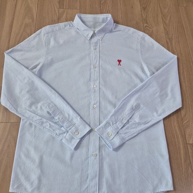 아미 스트라이프 옥스포드 긴팔 셔츠 42