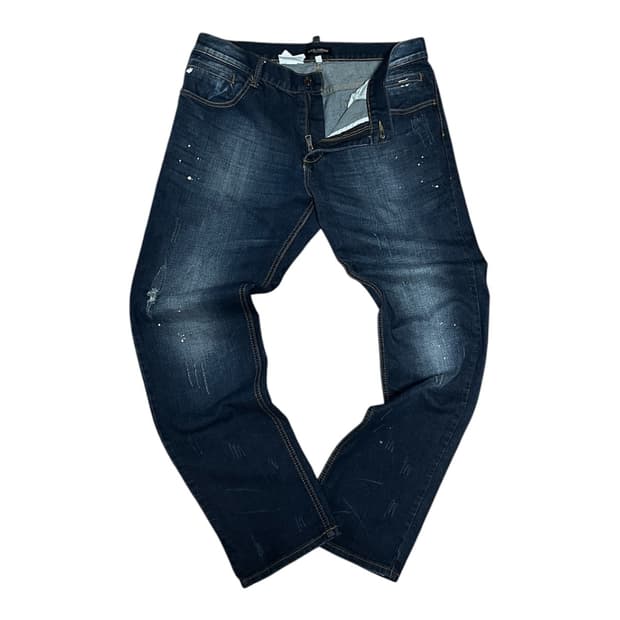 Dolce & Gabbana [14] 메탈로고 페인팅 디스 데님팬츠