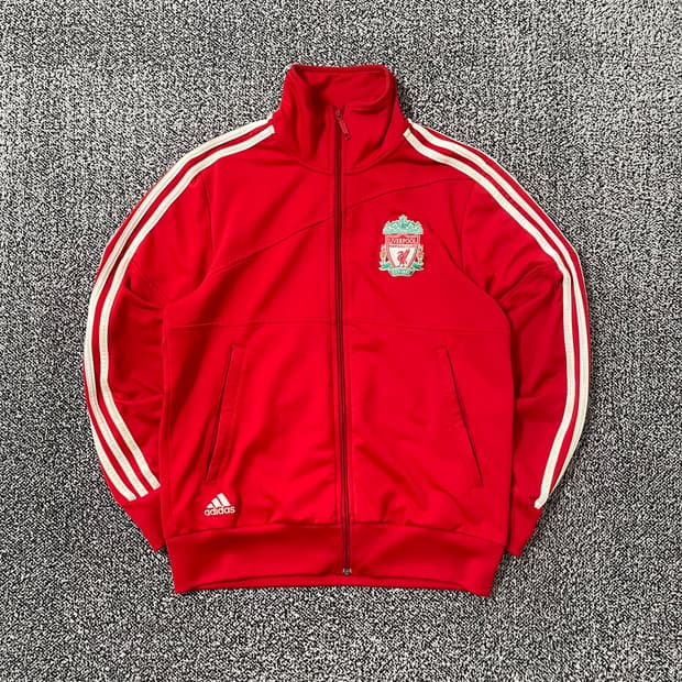 빈티지9. 아디다스 리버풀 풋볼 클럽 져지 축구 트랙탑 레드