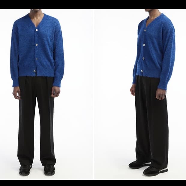 [타일레] 22FW 플러피 가디건 (BLUE)_ 2 size