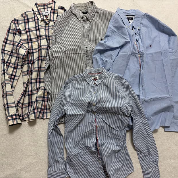[L] 타미힐피거,빈폴,에스피오나지,팔랩 스트라이프 체크 셔츠 일괄 판매