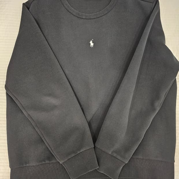 폴로 더블 니트 크루넥 스웨트