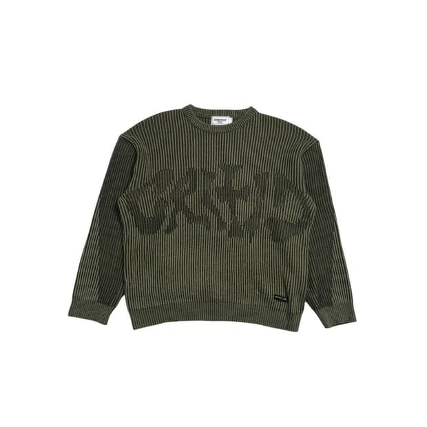 크리틱 니트 카키