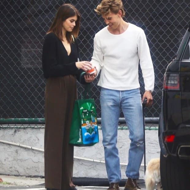 90s USA 리바이스 505 오렌지탭 페인트 미디움 블루 데님 36