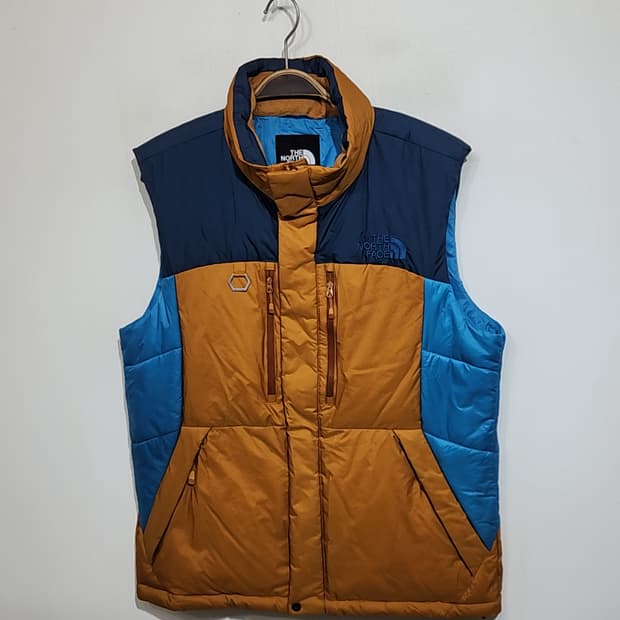 (100) 노스페이스 구스다운 패딩조끼 배색 거위털 베스트 
