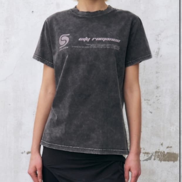 인사일런스 빈티지 워싱 티