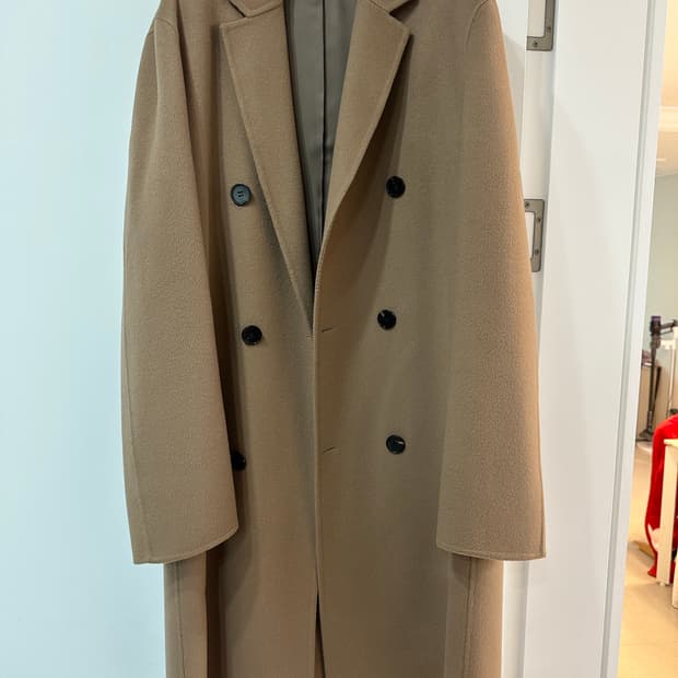 타임옴므 더블 핸드메이드 코트 사이즈 100